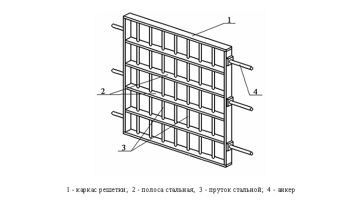 Решетка чертеж