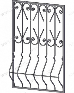 Кованая дутая решетка РКД-02