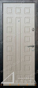 Металлические двери с отделкой МДФ шпон с двух сторон