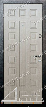 Дверь с багетом и декоративной МДФ панелью