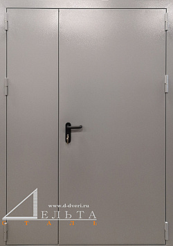 Двустворчатая дверь с терморазрывом (металл с двух сторон)
