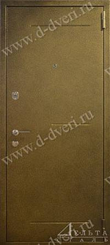 Дверь с терморазрывом (порошковое напыление и МДФ шпон с зеркалом)