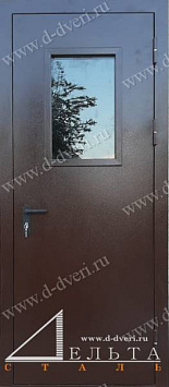 Дымогазонепроницаемая техническая противопожарная дверь