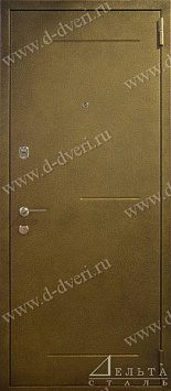 Металлическая дверь порошковое напыление и МДФ шпон