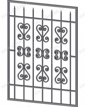 Кованая решетка РК-44