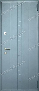 Металлическая дверь в квартиру (рисунок на металле и МДФ ПВХ)