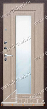 Дверь с рисунком на металле и МДФ ПВХ с зеркалом