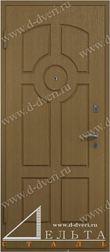 Дверь с терморазрывом (декоративная панель МДФ шпон и МДФ шпон с зеркалом)