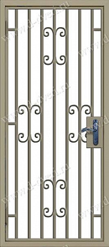 Сварная решетчатая дверь РДС - 34