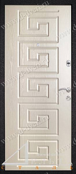 Дверь в квартиру с отделкой декоративная панель МДФ-ПВХ с рисунком с обеих сторон