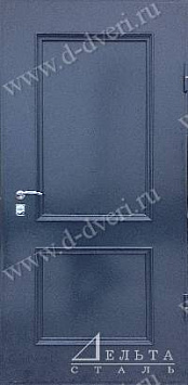 Одностворчатая дверь с рисунком на металле «металлофиленка» (порошковое напыление)