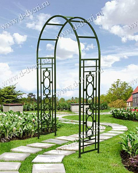 Садовая арка из металла для климатисов №10