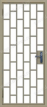 Сварная решетчатая дверь РДС - 05