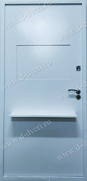 Металлическая дверь в кассу с люком